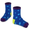 thumbnail image 4 of TeeHee Little Girls Cotton Crew Socks 6 Pair Pair (9-10 Years, Colorful Stripes Polka Dots), 4 of 8