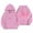 1#Pink, variant on Kiijoy Girls Casual Hoodie Bow Print Sports Hooded Sweatshirt, Sizes 18-24M