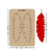Leather Earring Cutting Die, 3 INCH, Feather Earring Die