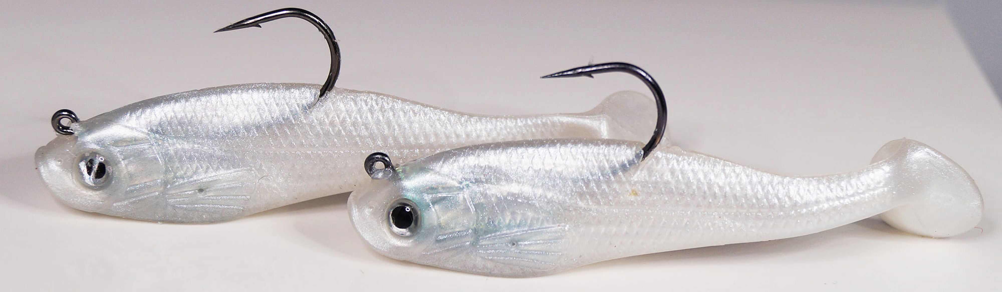 Crème 3" Spoiler Shad Swim Bait Lure, Pearl