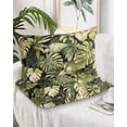 thumbnail image 2 of Summer Tropical Leaves Pillow Covers King Size 2 Pack, Watercolor Botanical Plants Soft Bed Throw Pillowcases Breathable Cooling Long Lumbar Body Pillow Sham Cover for Bed Sofa 20''x36'', 2 of 7
