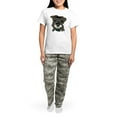 thumbnail image 4 of CafePress - Mini Schnauzer Women's Light Pajamas - Women's Short Sleeve Print T-Shirt and Pants Light Cotton Pajama Set, 4 of 7