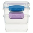 thumbnail image 2 of Sistema Klip It Food Storage Container, 1.6 Cups, Plastic, 2-Pack (Colors May Vary), 2 of 5