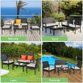 thumbnail image 5 of Costway 8PCS Patio Rattan Table Chair Set Cushioned Seat Garden Furniture, 5 of 11