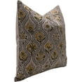 thumbnail image 2 of Premium Pure Linen Pillow Cover with Hand Block Prints By Fabdivine, 20X20, Amarbel, 2 of 4