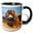 Black/White, variant on 3drose, Utah, Arches Np, Delicate Arch at Sunset - Us45 Rti0042 - Rob Tilley, 11oz Two-tone Yellow Mug