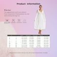 thumbnail image 7 of iiniim Women's Halloween Greek Toga Christmas Dance Angel Dress Cold Shoulder White Maxi Gown Ivory 4XL, 7 of 7