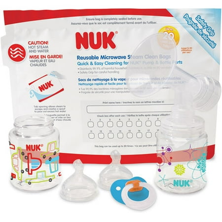Nuk Microwave Reusable Steam Clean Bags,