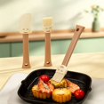 thumbnail image 7 of 1 Pc Silicone Basting Brushes, Non-Shedding Cooking Brushes for BBQ, Grilling, Baking, Basting Meat, Glazing Pastries, Applying Oil, Marinades, Butter, 7.87 x 1.37 Inch, 7 of 7
