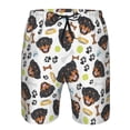 thumbnail image 3 of Saiise Maillot de Bain Homme Imprimé Rottweiler avec Poches-Grand, 3 of 6