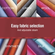 CHI Lava Clothing Iron, Steam Iron for Clothes with Lava Ceramic Soleplate & Retractable Cord, Black