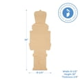 thumbnail image 5 of Nutcracker Cutout 18-inch x 6-1/2-inch, Pack of 50  Door Hangers, Unfinished Wood for Crafts and Holiday Decor, by Woodpeckers, 5 of 7
