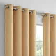 thumbnail image 6 of Eclipse Dutchess 100% Blackout Lined Curtains, Solid Grommet (1 panel), 63" long x 50" wide, Flaxen, 6 of 10