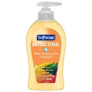 Softsoap Antibacterial Liquid Hand Soap, Kitchen Fresh Hands Lemon Scent Hand Soap, 11.25 oz Bottle