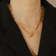 thumbnail image 1 of FAMSHIN Punk 2 uds corazón ladrillo parejas amor collar para amantes mujeres hombres elementos amigos collares regalo de San Valentín joyería Tan Jianjun unisex, 1 of 2