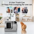 thumbnail image 5 of 100L Automatic Self-Cleaning Cat Litter Box - APP Control, Safe Alert, Smart Health Monitor, Grey, 5 of 7