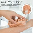 thumbnail image 6 of FOLADION 2 in 1 Silicone Body Cloud Scrubber, Shower and Shampoo Massaging Brush, Exfoliating Body and Head Scrubber, Scalp Massager/Brush, Easy to Clean (Salmon Pink), 6 of 9