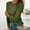 Army Green, variant on Aloohaidyvio Sweatshirts Women Casual Tops Round-Neck Lace Hollow Out Long Sleeve Pullover Slimming Blouse