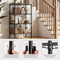 thumbnail image 5 of CONCETTA 48 inch 4-Tier Metal Wire Shelving Unit, Adjustable Storage Rack for Kitchen, Garage, or Living Room,Black, 5 of 8