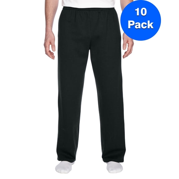 Mens Open-Bottom Pocket Sweatpants SF74R (10 PACK)