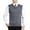 Grey, variant on uikmnh Vests for Men Men's Fashion Casual Jacquard V-Neck Plaid Pattern Sleeveless Sweater Vest with Bottomed Hem Design Size:L