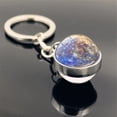 thumbnail image 1 of ABPWLY Solar System Milk y Way Nebula Double Sided Glass Keychain Clearance Keychains Canada Days Keychains Keychains, 1 of 2