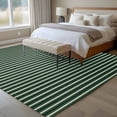 thumbnail image 4 of 8'x10' Area Rugs, Teal Striped Indoor Outdoor Area Rug for Living Room Bedroom, Turquoise Modern Abstract Art Aesthetics Washable Bathroom Rugs Kitchen Floor Carpet Mats Home Decor Aesthetic, 4 of 8