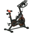 thumbnail image 1 of CoSoTower Adjustable Upright Stationary Exercise Bike w/ LCD Display, Indoor Cycling Bike for Home w/ Adjustable Resistance, Red, 1 of 7
