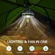 thumbnail image 3 of Ventilador de camping recargable por USB Ventilador colgante de 4 velocidades con luz LED Abanopi Blanco, 3 of 7