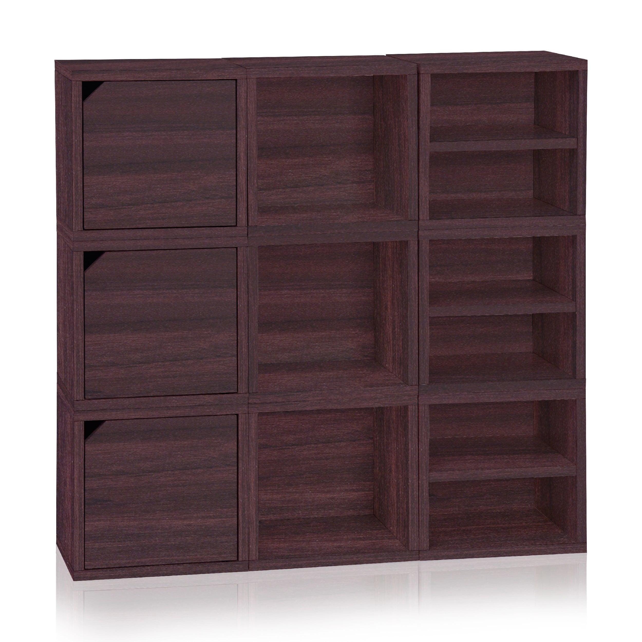 Way Basics Eco Stackable Connect 9Cube Storage, Multiple Colors