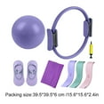 thumbnail image 3 of 7-Piece Pilates Set, Yoga Ring Resistance Bands Stretch Straps Fitness Ball with Socks, 3 of 7