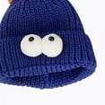 thumbnail image 4 of Milaget Little Monster Tuque Tricotée Mignonne d'Hiver pour Fête à Thème Randonnée Bleu Foncé, 4 of 9