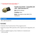 thumbnail image 2 of Transfer Case Switch - Compatible with 1983 - 2004 Chevrolet S10 - Dorman, 2 of 2