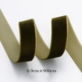 thumbnail image 1 of BUYISI High Quality Velvet Ribbon 10 Yards Versatile For Wedding And Party Decorations Army Green -0.9, 1 of 5