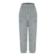thumbnail image 6 of JJHGVB Flannel Pajama Pants Women Soft Pajama Pants for Women Lounge Pants Womens Fuzzy Pajama Pants Women Trendy Men's Fleece Pants Mens Fleece Pants Gray 3XL, 6 of 6