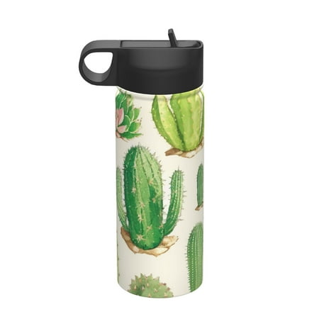 

Matuu Cactus And Succulent for 18oz Durable Thermal Cups Keep Drinks Cold & Hot Insulated Coffee Mug with Lid (With Straw)