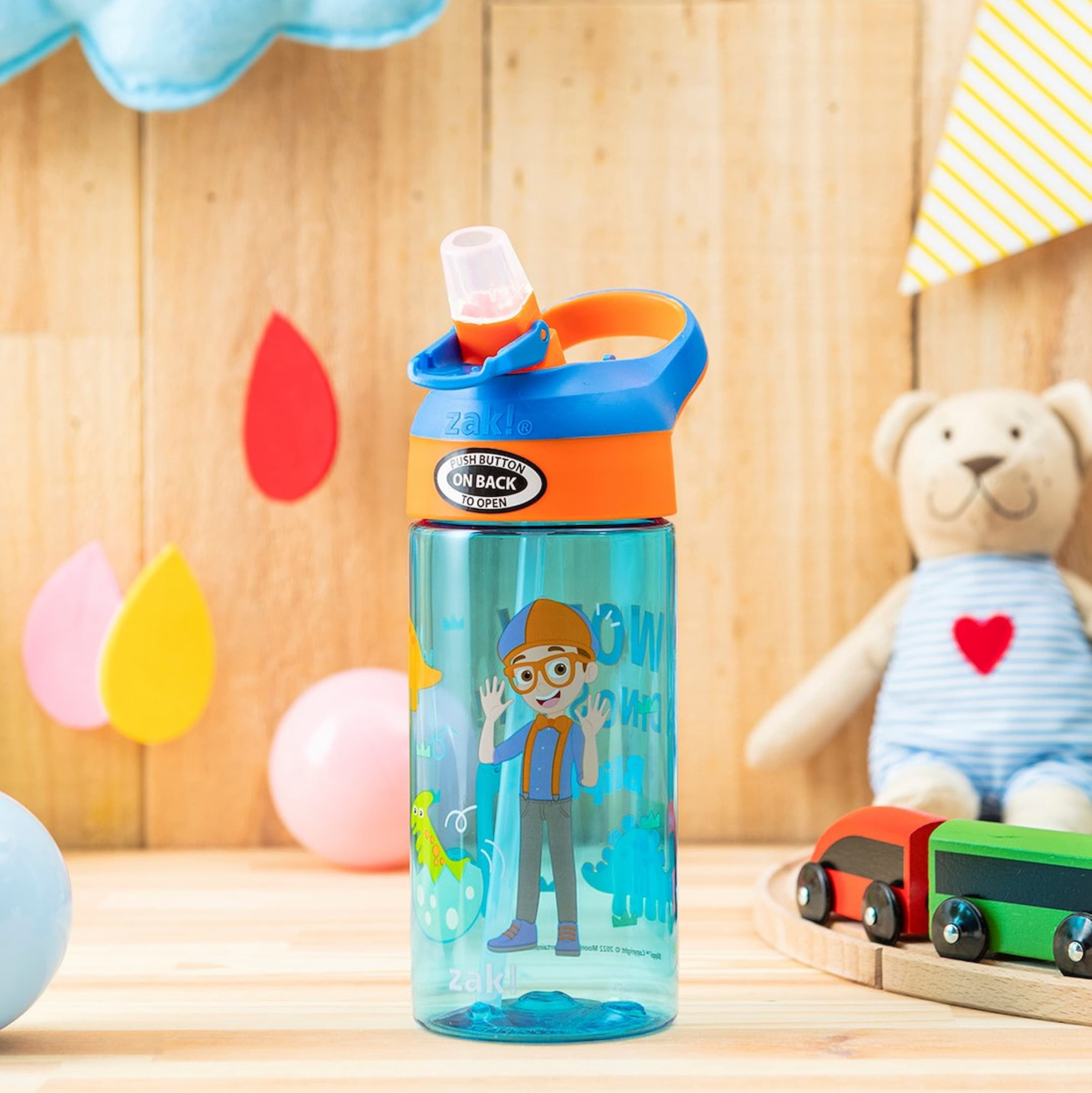 Zak Designs Blippi Kids Water Bottle with Spout Cover and Built-in Carrying  Loop, Made of Durable Plastic, Leak-Proof Water Bottle Design for Travel -  Imported Products from USA - iBhejo