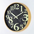 thumbnail image 2 of Reloj Mural Luminoso Imitación Madera 30cm Reloj Muette Reloj Creativo Tridimensionnelle Personal, 2 of 3