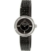 Black Dial Crystal Mesh Band Women's Watch 1183491