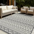 thumbnail image 1 of 4x6 Outdoor Rug Braided Indoor Outdoor Rugs Carpet Non Slip Outdoor Patio Rug with Rubber Particles Backing, Boho Outdoor Area Rug for Patio Dec, 1 of 7