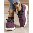 thumbnail image 5 of White Sneakers for Women Lace Up Shoes Wide Width Running Athletic Shoes Comfort Trainers Non Slip Black Red 5.5, 5 of 8