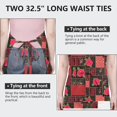 thumbnail image 6 of Pioneer Flower Floral Print Pattern Apron for Women and Men, Cotton Linen Waterproof with Pockets, Adjustable, 33x27 Inch for Kitchen, Gardening, BBQ, Salon, 6 of 6