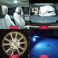 thumbnail image 5 of Car Interior LED Reading Light USB Charge Roof Ceiling Blue White Lamps Round, 5 of 5