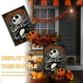 thumbnail image 4 of Halloween Jack Skellington Decorative Garden Flag, Jack O Lantern Pumpkin Yard Outside Decorations, Small Outdoor Home Decor Double Sided 12x18, 4 of 6