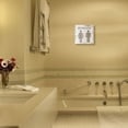thumbnail image 2 of Stupell Industries Vintage Restroom Wood Texture Design Wall Plaque by Daphne Polselli, 2 of 6