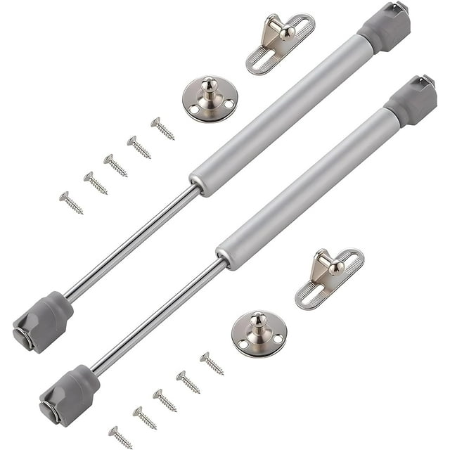 HOWDIA 200N/44lbs Gas Struts for Heavy Lid, Soft Open Gas Strut Gas Spring Gas Shocks Lift Supports, Safety Lift Support Lid Hinge for Cabinets Toy Box, Pack of 2