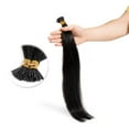 thumbnail image 4 of I Tip Human Hair Extensions 100 Strands Pre Bonded Stick Tip Keratin Real Remy Straight Hair, 4 of 5