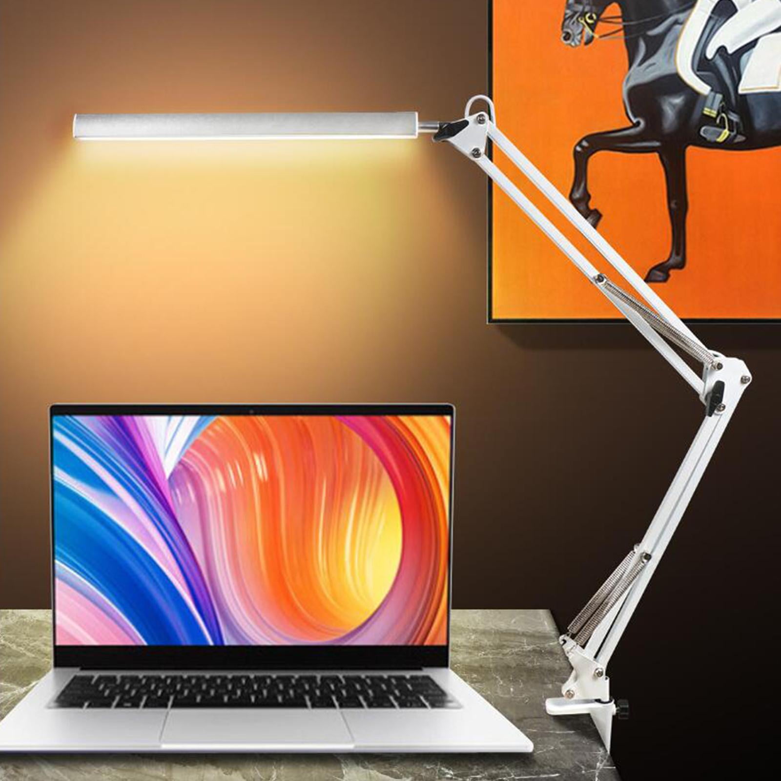 LED Desk Lamp Swing Arm Adjustable EyeCaring Lamp for Living Room