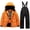 Orange, variant on Msgweeeg Mens Waterproof Jacket Outdoor Men's Ski Suit Set with Hooded Jacket and Pants, Size M-3XL (Men's and Big Men's)