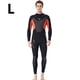 thumbnail image 2 of Advancent Trajes de neopreno Traje de buceo Pantalones de manga larga de secado rápido Protección solar de una pieza Mantener el calor para bucear Deportes acuáticos negro/naranja L Advancent OD003281-08, 2 of 6
